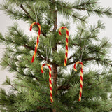 SET/ 12 MINI CHENILLE CANDY CANE ORNAMENTS