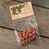 SET/ 12 MINI CHENILLE CANDY CANE ORNAMENTS