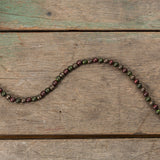 LG AGED RED,GREEN,SILVER BEAD GARLAND