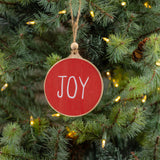 RED JOY WOOD ORNAMENT