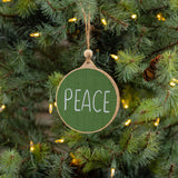 GREEN PEACE WOOD ORNAMENT