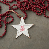 MERRY CHRISTMAS STAR ORNAMENT