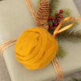 3" MUSTARD YARN BALL