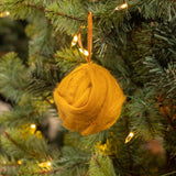 3" MUSTARD YARN BALL