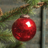 2" RED KUGEL ORNAMENT