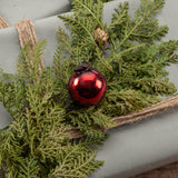 2" RED KUGEL ORNAMENT