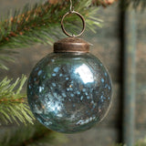 2" BLUE KUGEL ORNAMENT