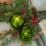 3" GREEN BALL KUGEL ORNAMENT