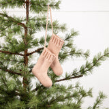 4" PINK STOCKING ORNAMENT