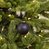 2" BLACK KUGEL ORNAMENT