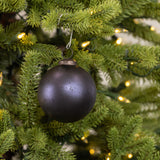 3" BLACK KUGEL ORNAMENT