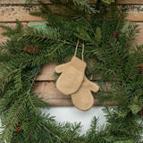 4" TAN MITTEN ORNAMENT