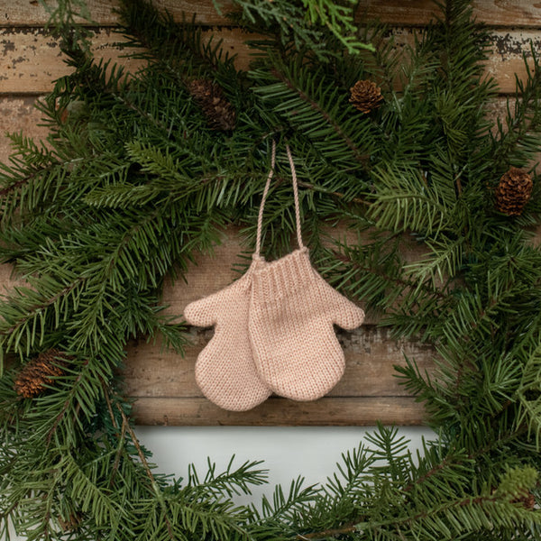 4" PINK MITTEN ORNAMENT