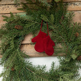 4" RED MITTEN ORNAMENT