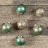 SET/ 6 PASTEL BALL ORNAMENTS