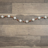 6' WHITE, RED AND GOLD GARLAND