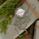 72" SILVER TEAL & CHAMPAGNE BEAD GARLAND