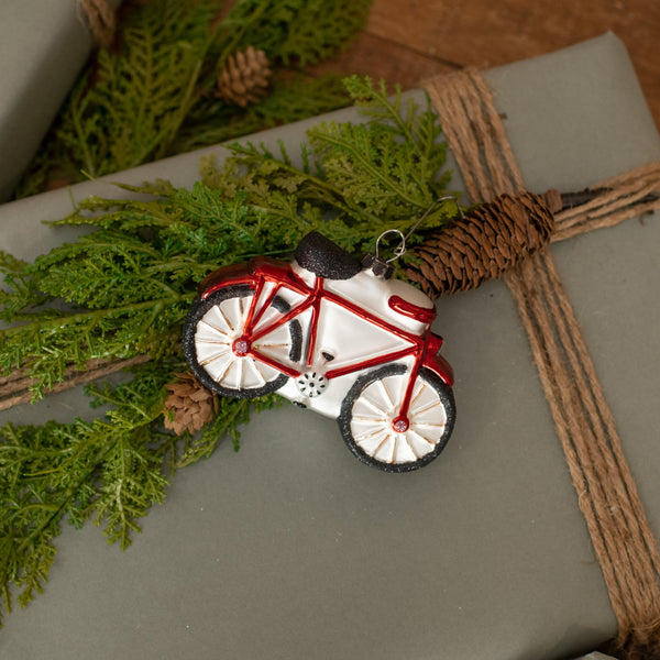 RED BICYCLE ORNAMENT