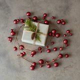 72" RED BALL GARLAND W/ 2" BALL