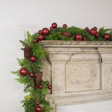 72" RED BALL GARLAND W/ 2" BALL