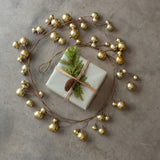 72" GOLD BALL GARLAND W/ 2" BALL