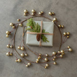 72" GOLD BALL GARLAND W/ 1.5" BALL