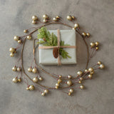 72" GOLD BALL GARLAND W/ 1.5" BALL