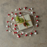 72" RED & WHITE BALL GARLAND W/ 1.5" BALL