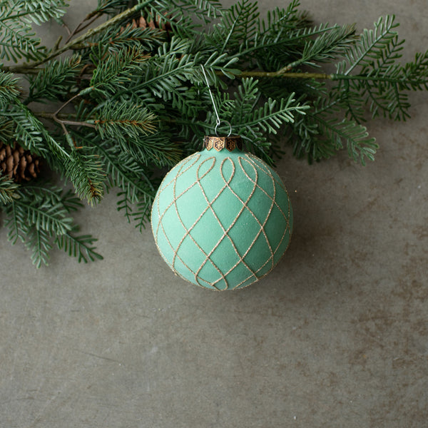 GREEN BEACH ROPE ORNAMENT