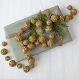 GOLD SNOWBALL GARLAND