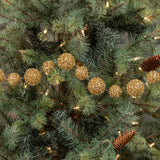 GOLD SNOWBALL GARLAND