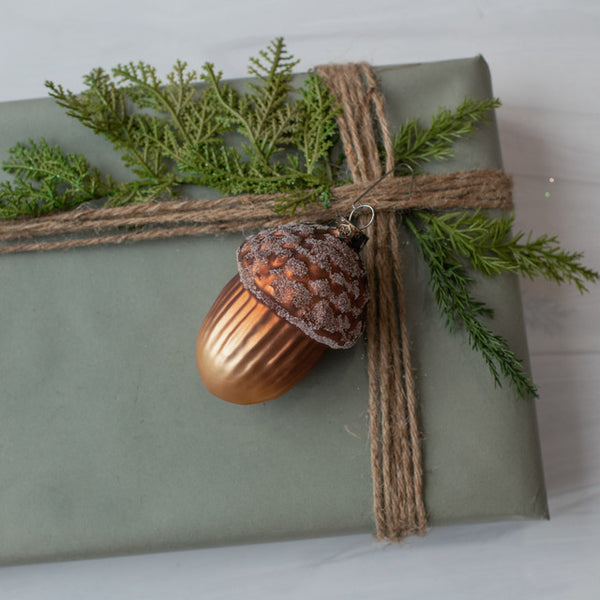 BRONZE ACORN ORNAMENT