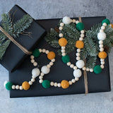 EARTH TONES POM POM GARLAND