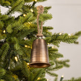 3.75" BRONZE AMBER BELL ORNAMENT